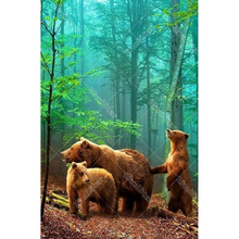 Three Bears 5D DIY Paint By Diamond Kit