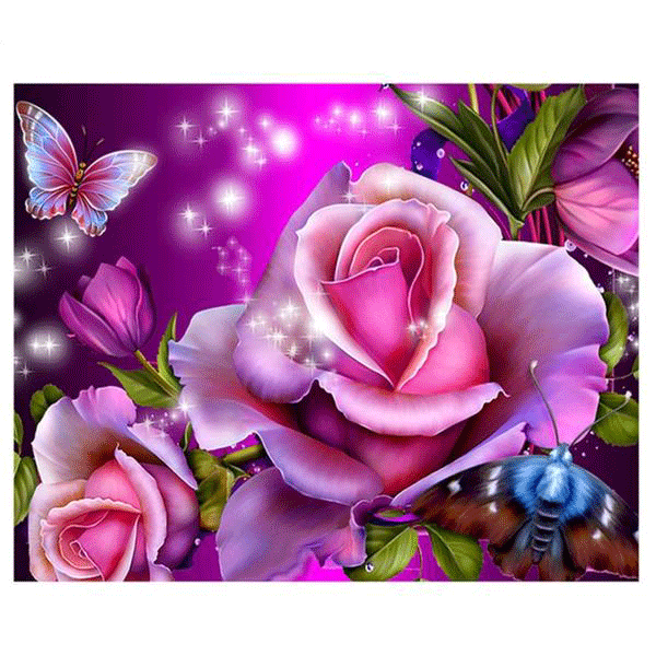 Magic Flower 5D DIY Paint By Diamond Kit