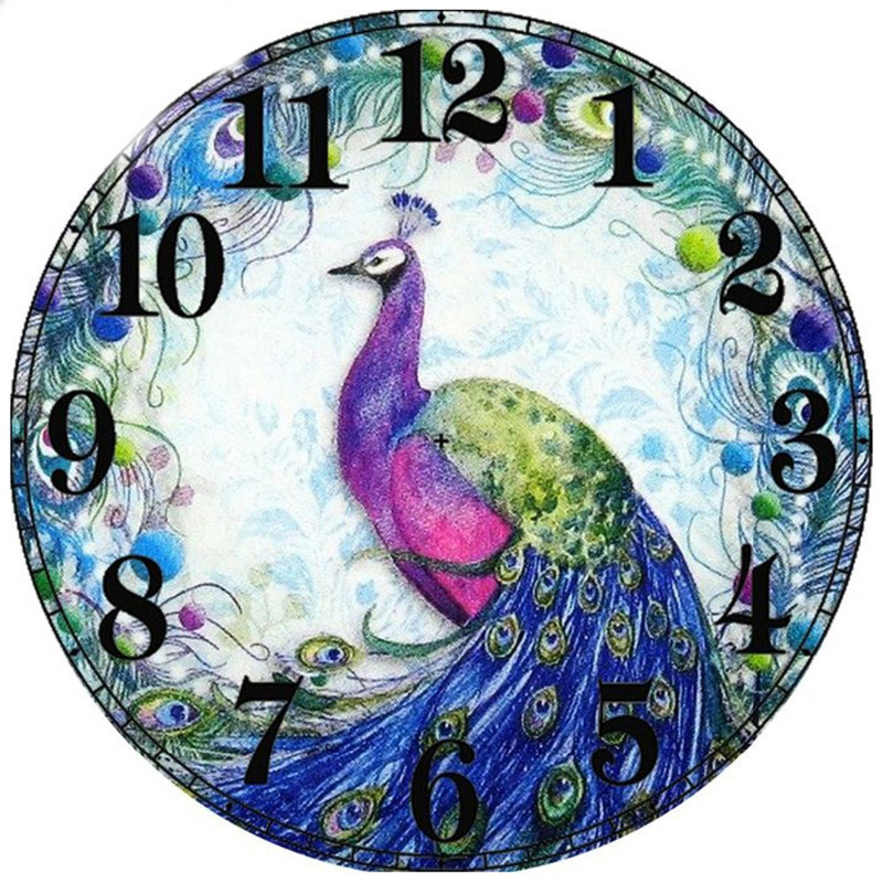 Time Peacock 5D DIY Paint By Diamond Kit