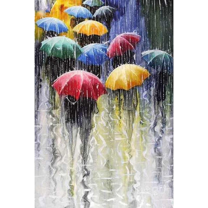 Umbrellas & People 5D DIY Paint By Diamond Kit