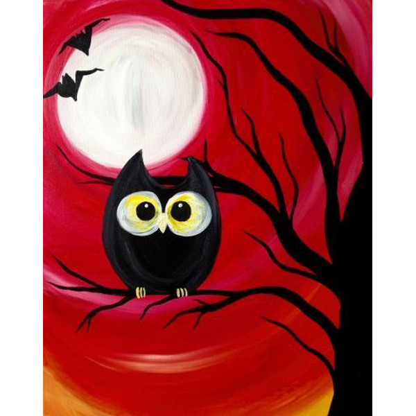 Creepy Owl - Halloween 5D DIY Paint By Diamond Kit