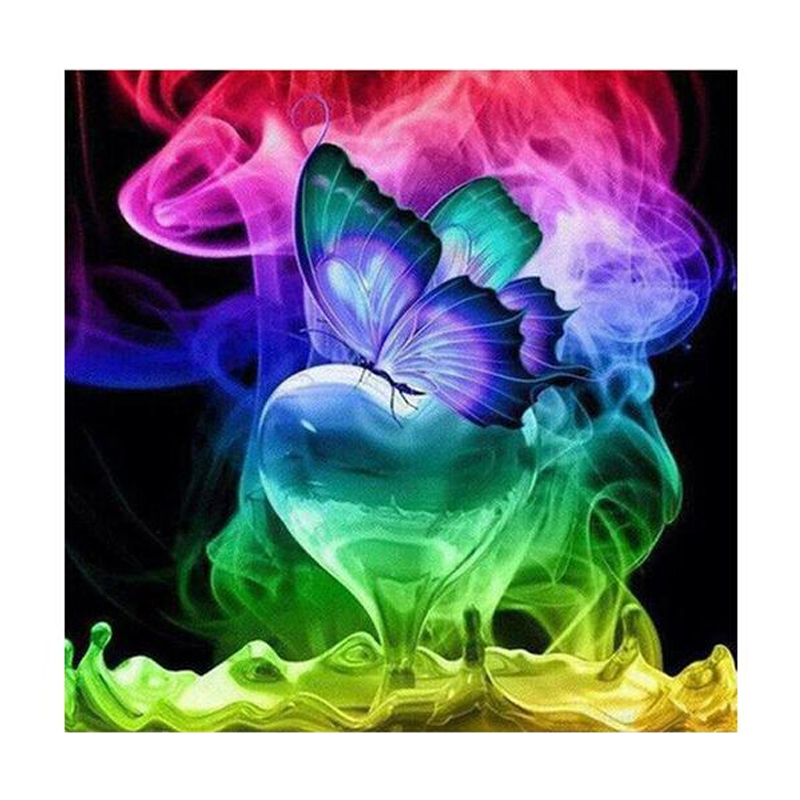 Color Butterfly 5D DIY Paint By Diamond Kit