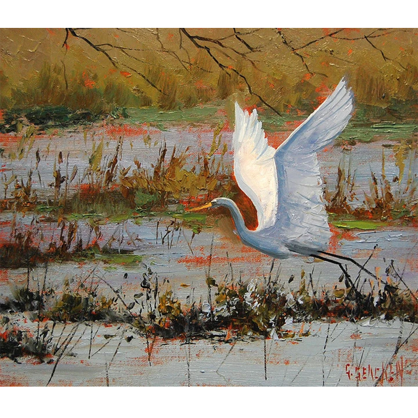 Wetland Heron by Graham Gercken 5D DIY Paint By Diamond Kit