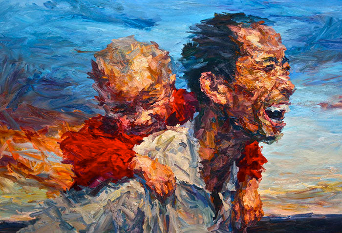 Piggy Back Ride With Father 5D DIY Paint By Diamond Kit