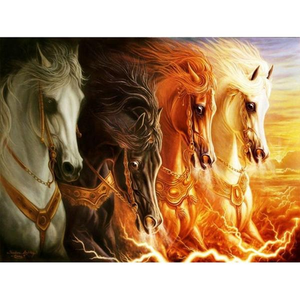 Horses of Doom 5D DIY Paint By Diamond Kit