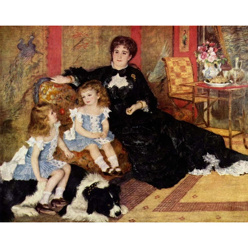 Madame Georges Charpentier and Her Children - August Renoir 5D DIY Paint By Diamond Kit