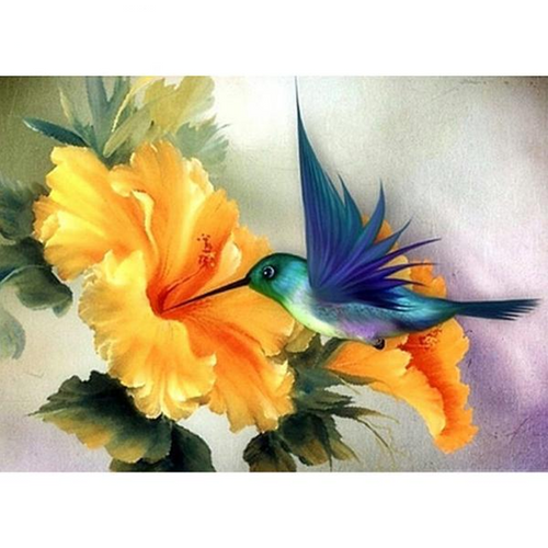 Animal hummingbird 5D DIY Paint By Diamond Kit