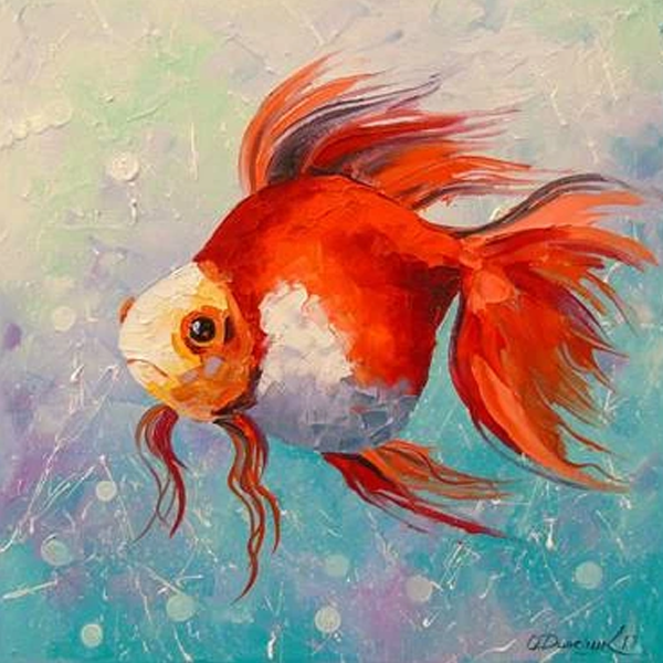 Goldfish by Olha Darchuk - 5D DIY Paint By Diamond Kit