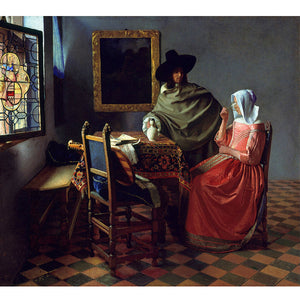 The Wine Glass - Jan Vermeer 5D DIY Paint By Diamond Kit