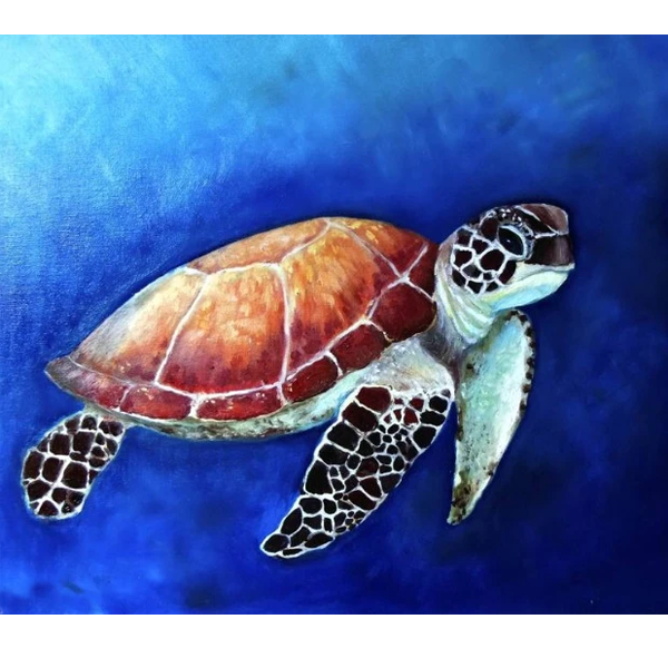Turtle Underwater by Viktoria Kukhtina - 5D DIY Paint By Diamond Kit