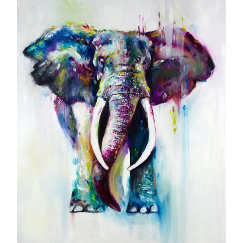 Colorful Elephant 5D DIY Paint By Diamond Kit