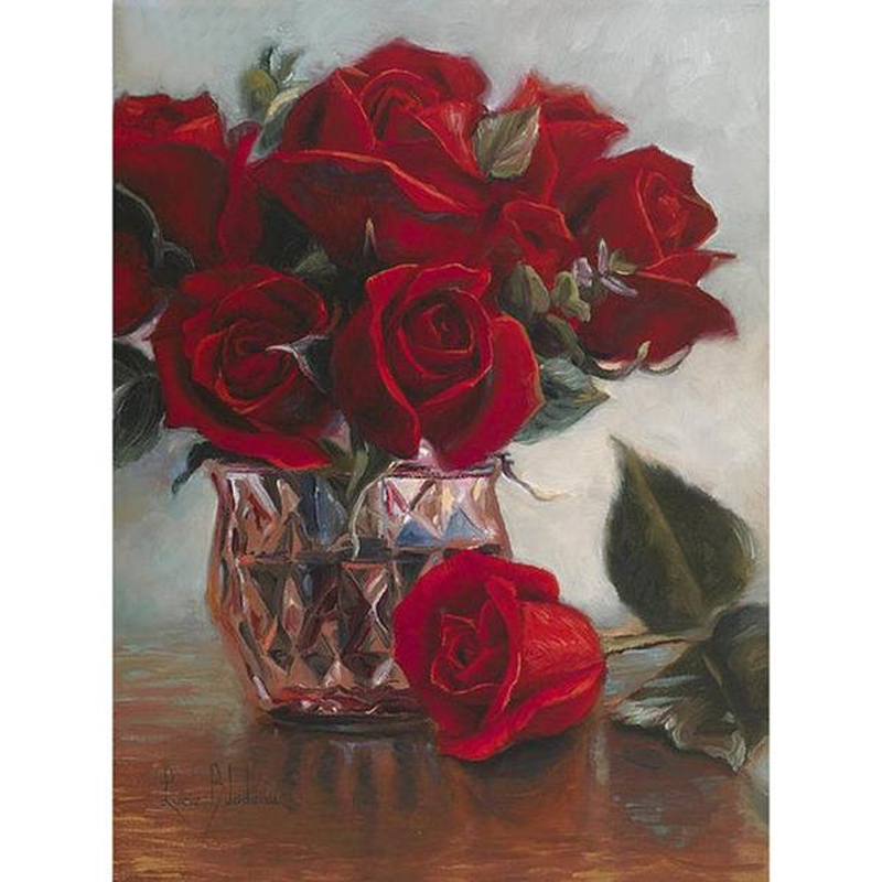 Red Roses 5D DIY Paint By Diamond Kit