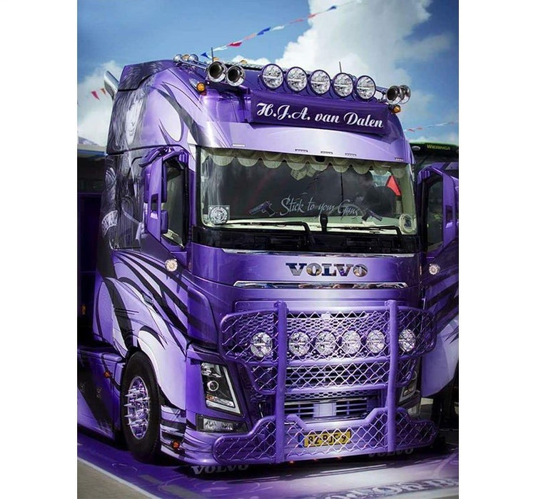 The Purple Truck 5D DIY Diamond Painting