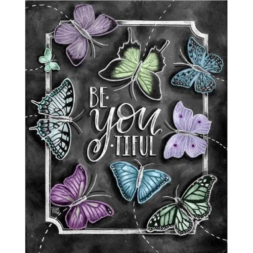 Be YOU Tiful Butterflies - 5D DIY Paint By Diamond Kit