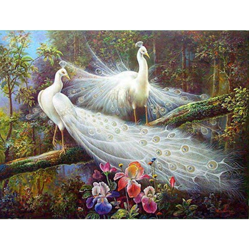 Peacock In The Forest 5D DIY Paint By Diamond Kit – Original Paint By ...