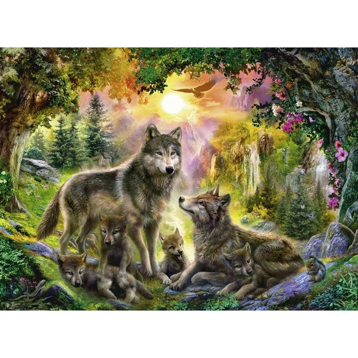 Wolf Family 5D DIY Paint By Diamond Kit