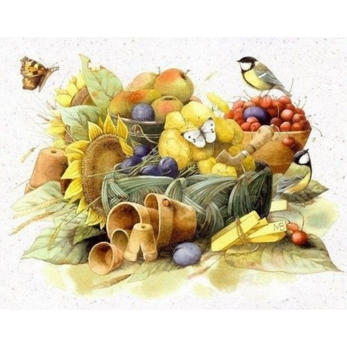 Bird Four Seasons Terrain 5D DIY Paint By Diamond Kit