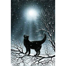 Black cat 5D DIY Paint By Diamond Kit