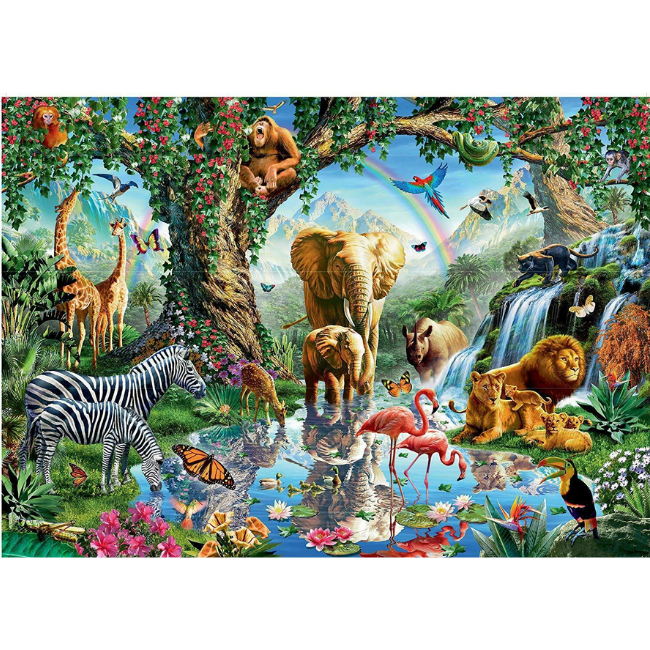 Animal Family 5D DIY Paint By Diamond Kit