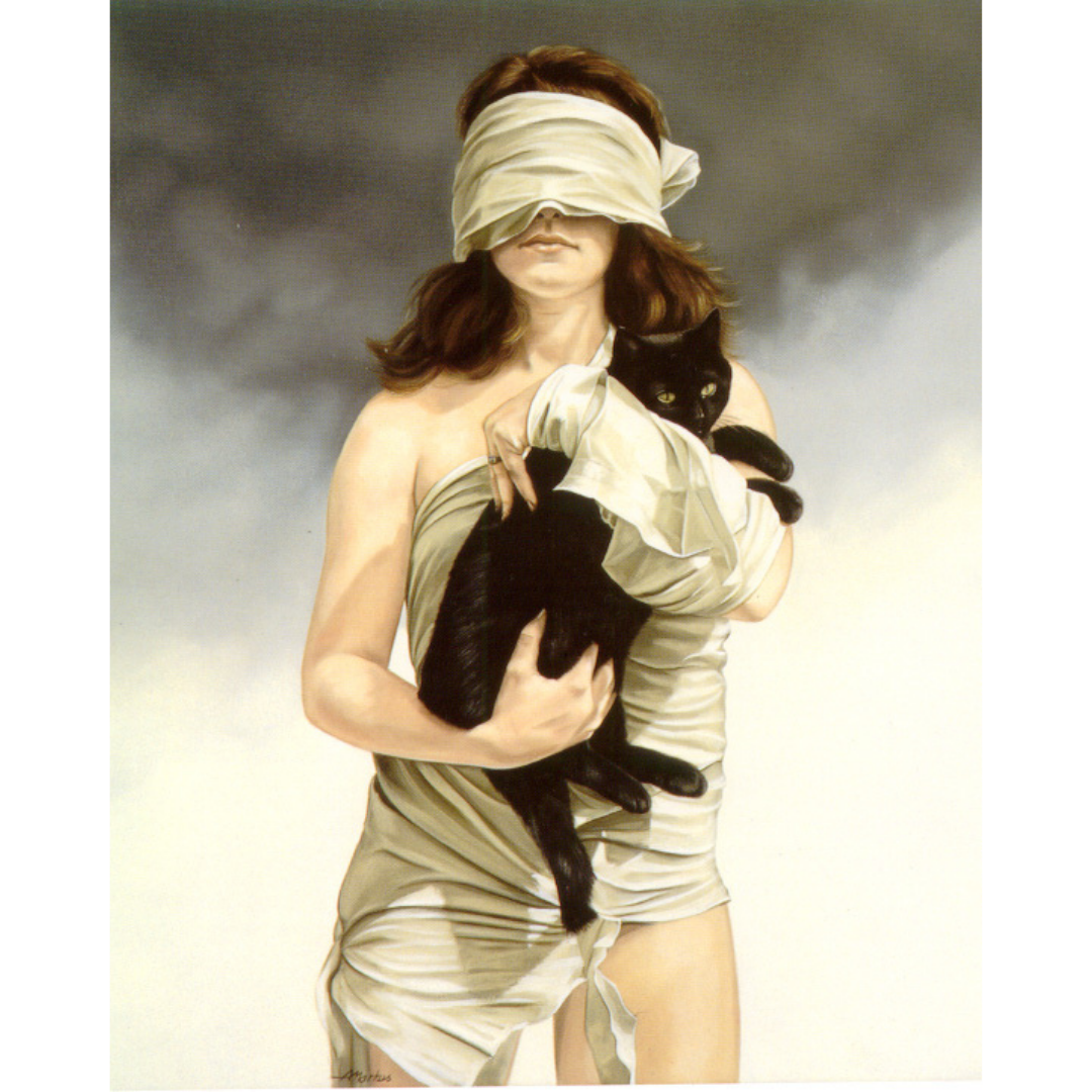 Blinded Girl & Black Cat 5D DIY Paint By Diamond Kit