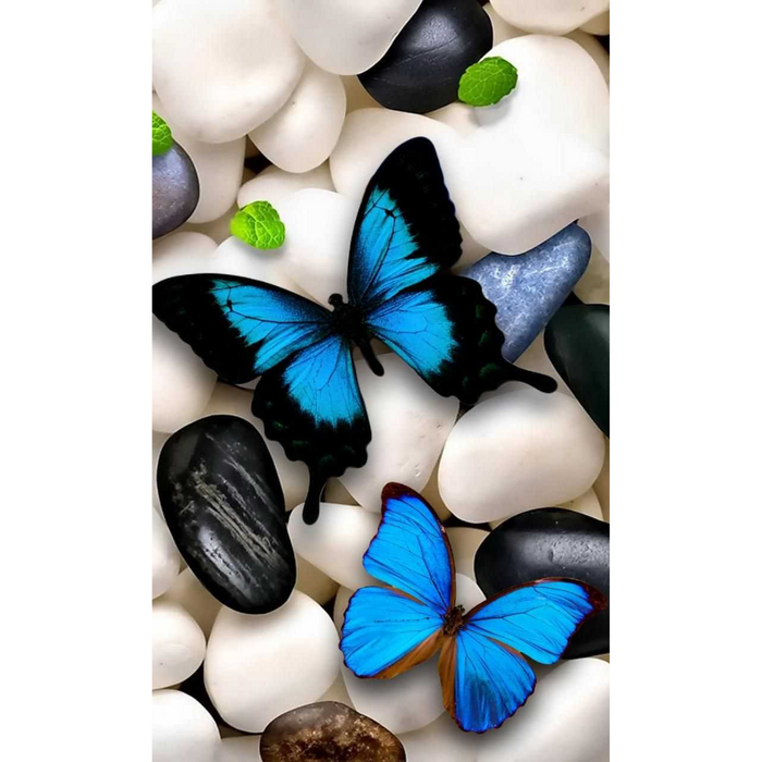 Blue butterfly 5D DIY Paint By Diamond Kit