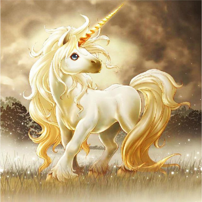 Baby Unicorn 5D DIY Paint By Diamond Kit