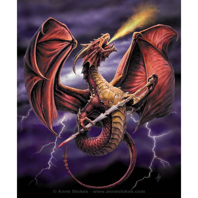 Angry Dragon 5D DIY Paint By Diamond Kit