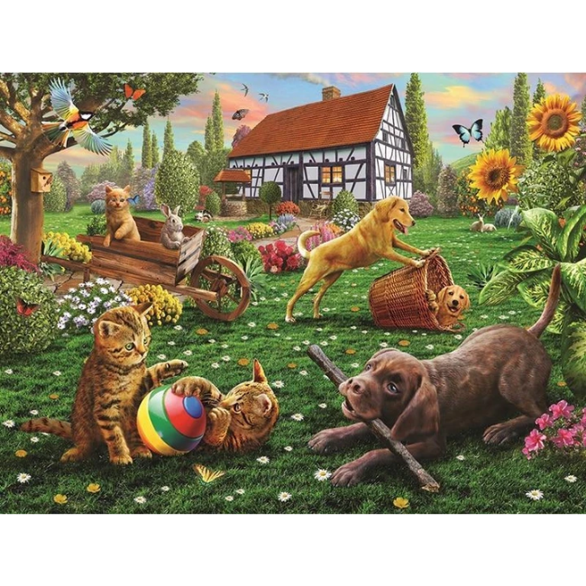 Animal Backyard 5D DIY Paint By Diamond Kit