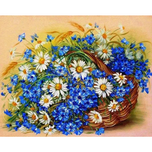 Basket of flowers 5D DIY Paint By Diamond Kit