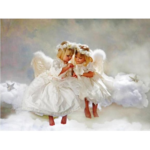 Angels On The Cloud 5D DIY Paint By Diamond Kit