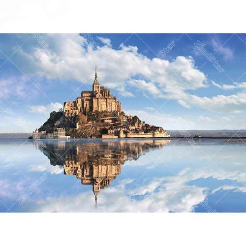 Castle in Water 5D DIY Paint By Diamond Kit