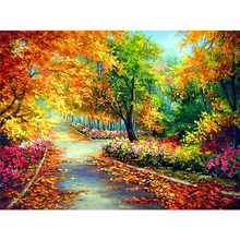 Autumn Scenic Forest- 5D DIY Paint By Diamond Kit - Paint by Diamond