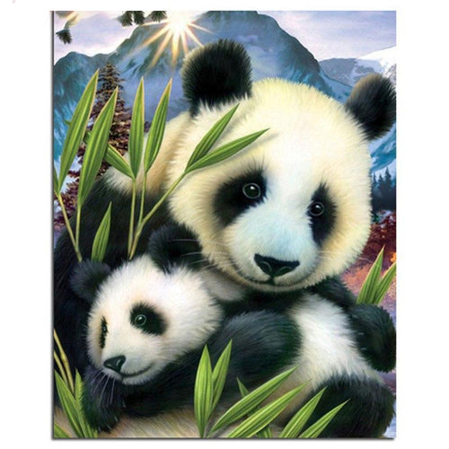 Panda Love 5D DIY Paint By Diamond Kit