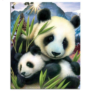 Panda Love 5D DIY Paint By Diamond Kit