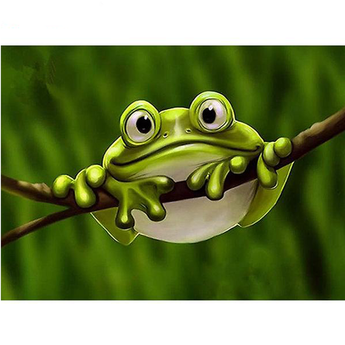 Happy Frog 5D DIY Paint By Diamond Kit