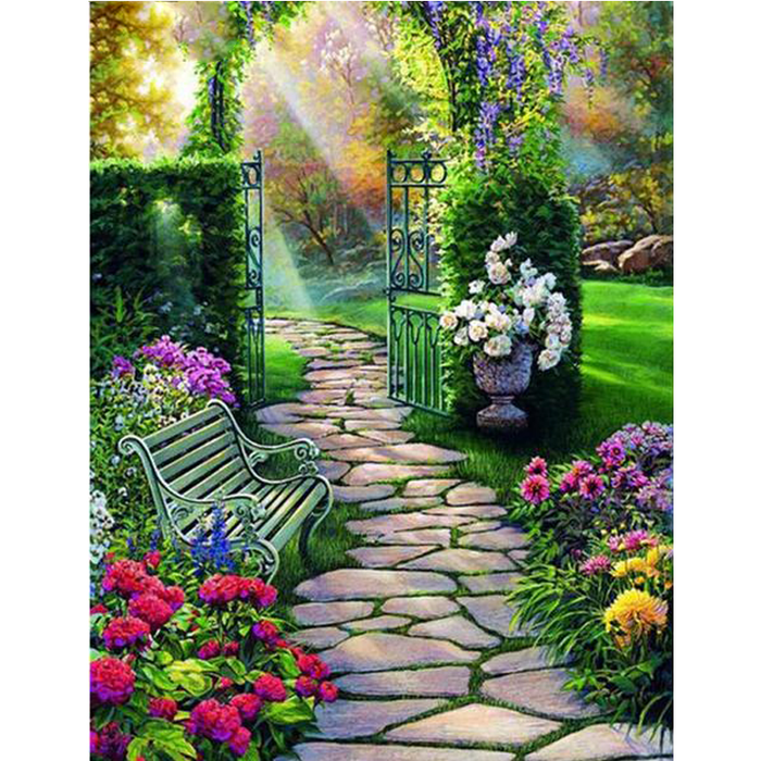 Garden butterfly 5D DIY Paint By Diamond Kit