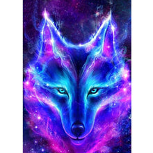 Blue Wolf 5D DIY Paint By Diamond Kit