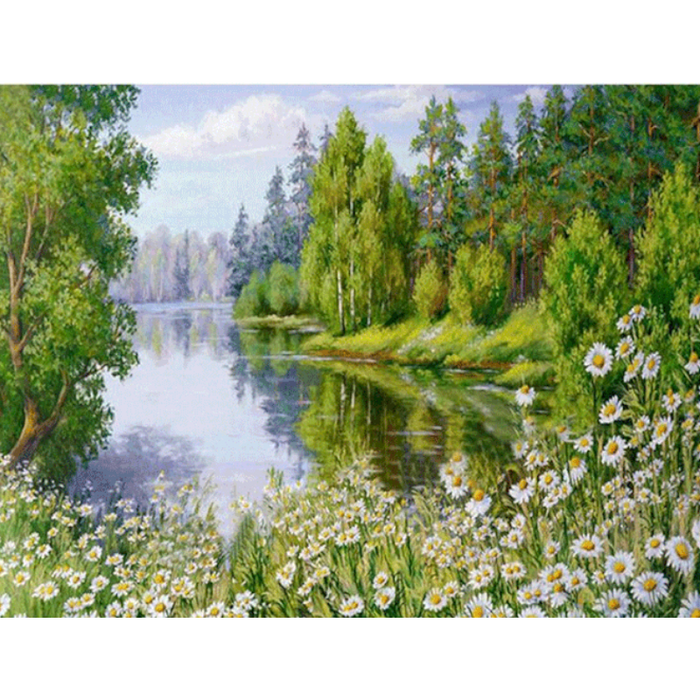 Beautiful Spring Landscape 5D DIY Paint By Diamond Kit