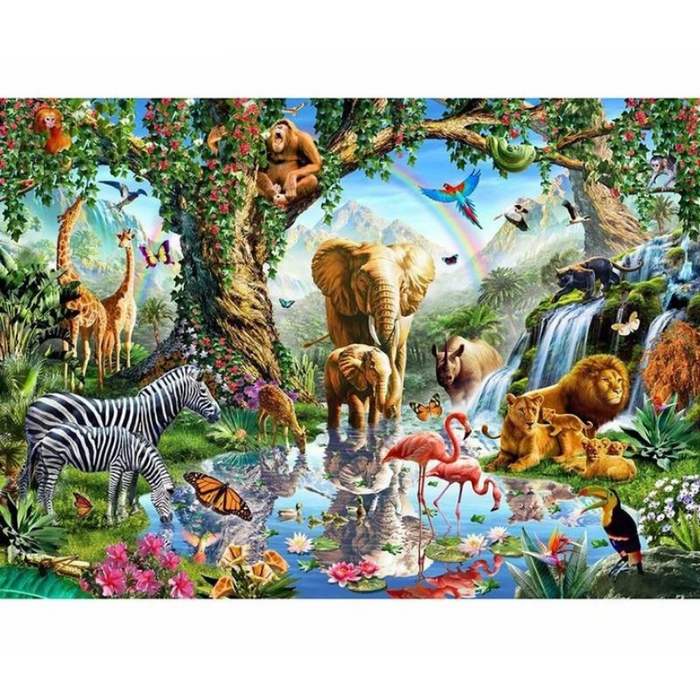 Beautiful Jungle 5D DIY Paint By Diamond Kit