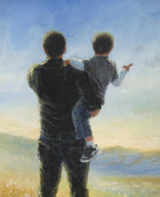 Father Carrying Son 5D DIY Paint By Diamond Kit