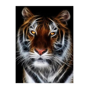 Embroidery Tiger 5D DIY Paint By Diamond Kit