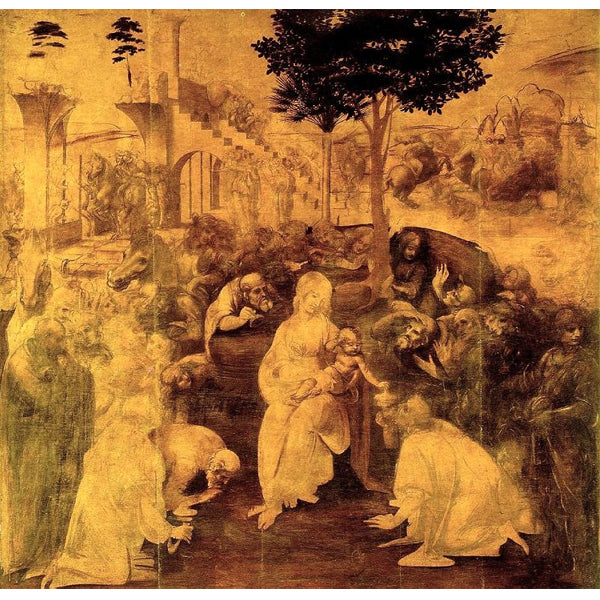 The adoration of the magi - Leonardo Da Vinci 5D DIY Paint By Diamond Kit