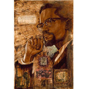 Malcolm X - Kevin A. Williams DIY Painting By Diamond Kits