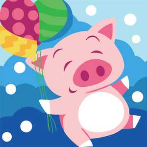 Happy Piggy 5D DIY Paint By Diamond Kit