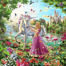Unicorn & Princess 5D DIY Paint By Diamond Kit