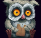 Hungry Owl 5D DIY Paint By Diamond Kit - Paint by Diamond