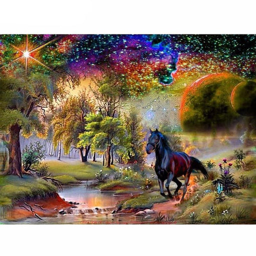 Enchanting Horse 5D DIY Paint By Diamond Kit - Paint by Diamond