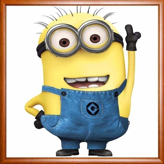 Bob The Minion Cartoon Character 5D DIY Paint By Diamond Kit - Paint by Diamond