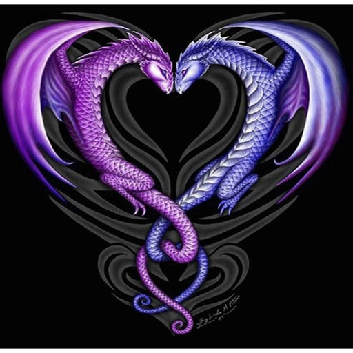 Love Dragon 5D DIY Paint By Diamond Kit - Paint by Diamond