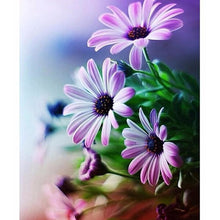 Beautiful Purple Flowers 5D DIY Paint By Diamond Kit - Paint by Diamond